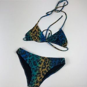 Size small Bianca Coletti bikini leopard print